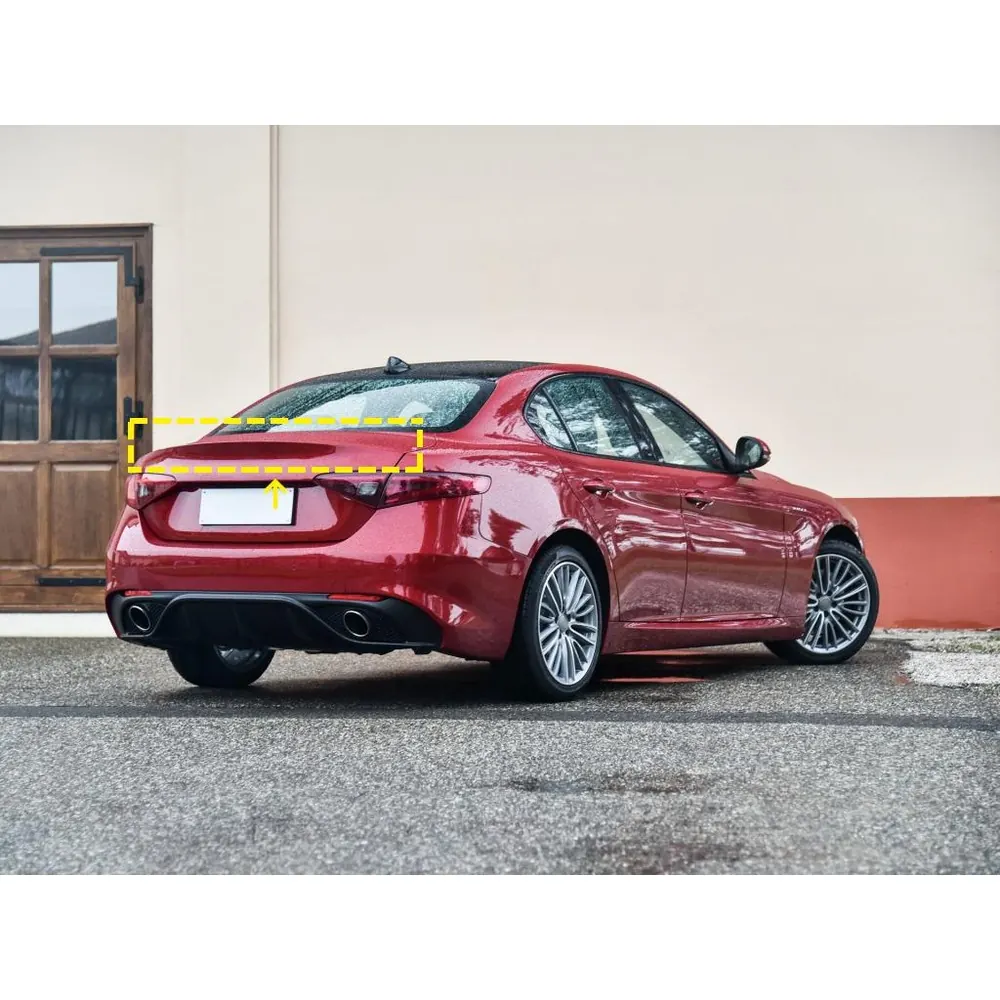 Carbon Fiber Ducktail Spoiler for Alfa Romeo Giulia Quadrifoglio Verde 2017 2020 06