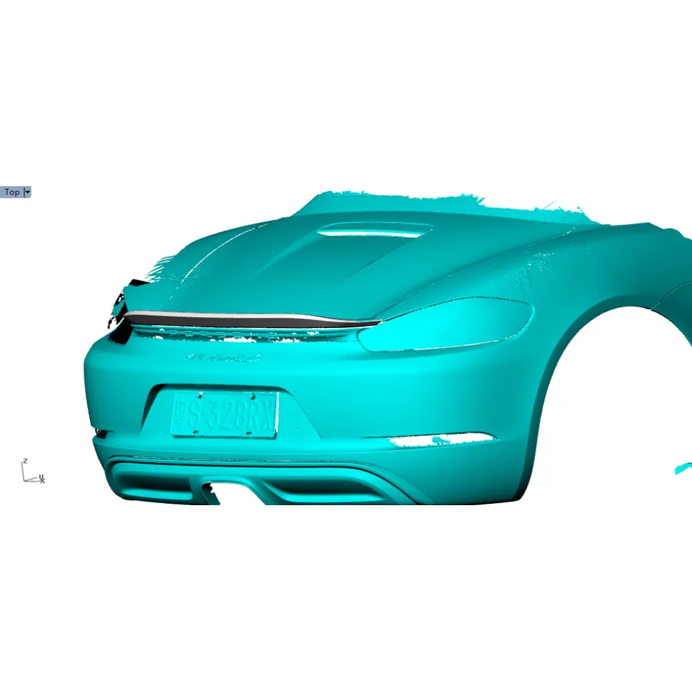 Carbon Fiber Ducktail Spoiler for Porsche 718 Boxster Cayman 2016 2019 04