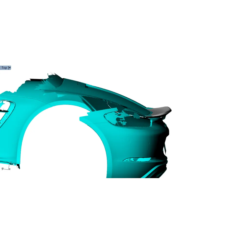Carbon Fiber Ducktail Spoiler for Porsche 718 Boxster Cayman 2016 2019 05