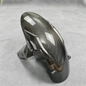 Body part in carbon fiber fitted to Kawasaki: side profile, Yeedercar custom-fit aftermarket part