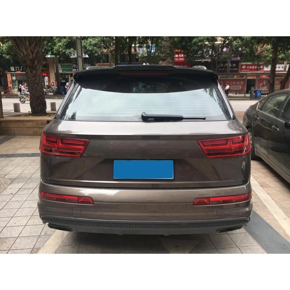 Carbon Fiber Rear Spoiler for Audi Q7 Sq7 16 18 05