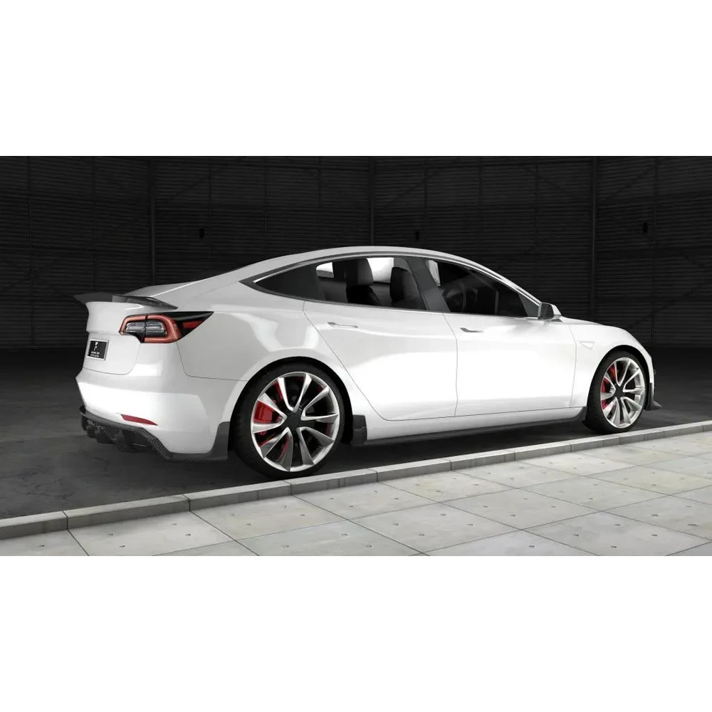 Carbon Fiber Rear Spoiler for Tesla Model 3 2016 2019 01