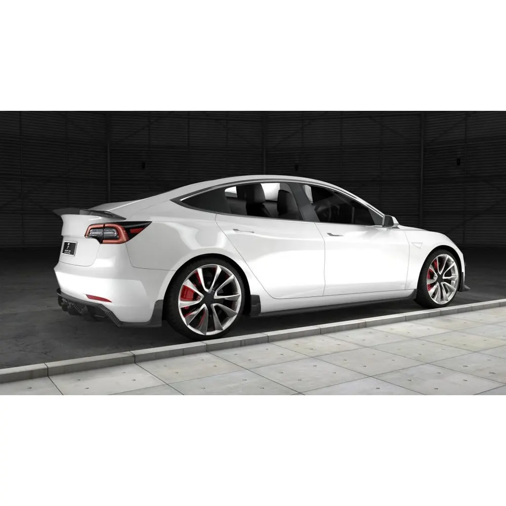 Carbon Fiber Rear Spoiler for Tesla Model 3 2016 2019 05
