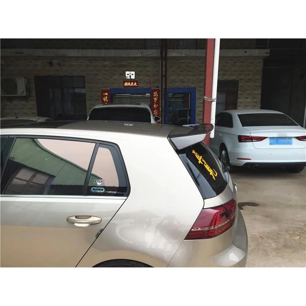 Carbon Fiber Roof Spoiler for Volkswagen Golf 7 7 5 MK7 MK7 5 Standard R Line 14 20 Window W 06