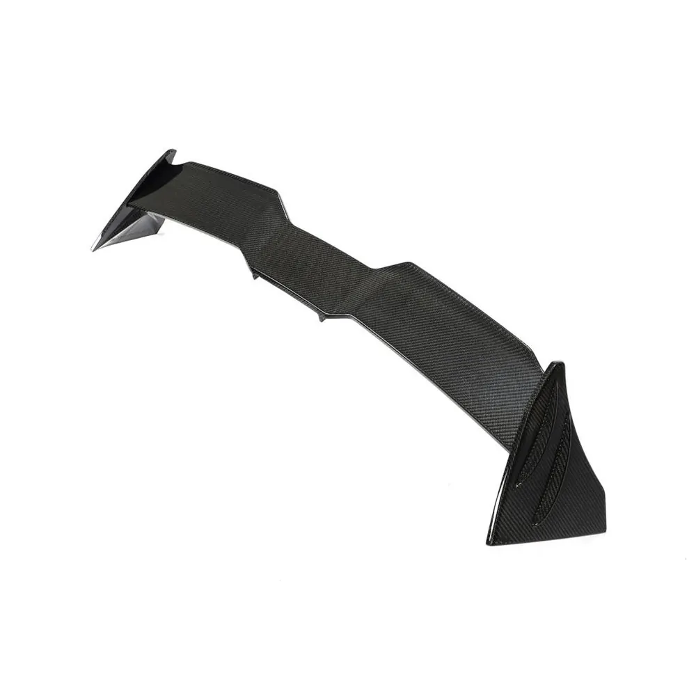 Carbon fiber roof spoiler for a Volkswagen Golf MK8 R
