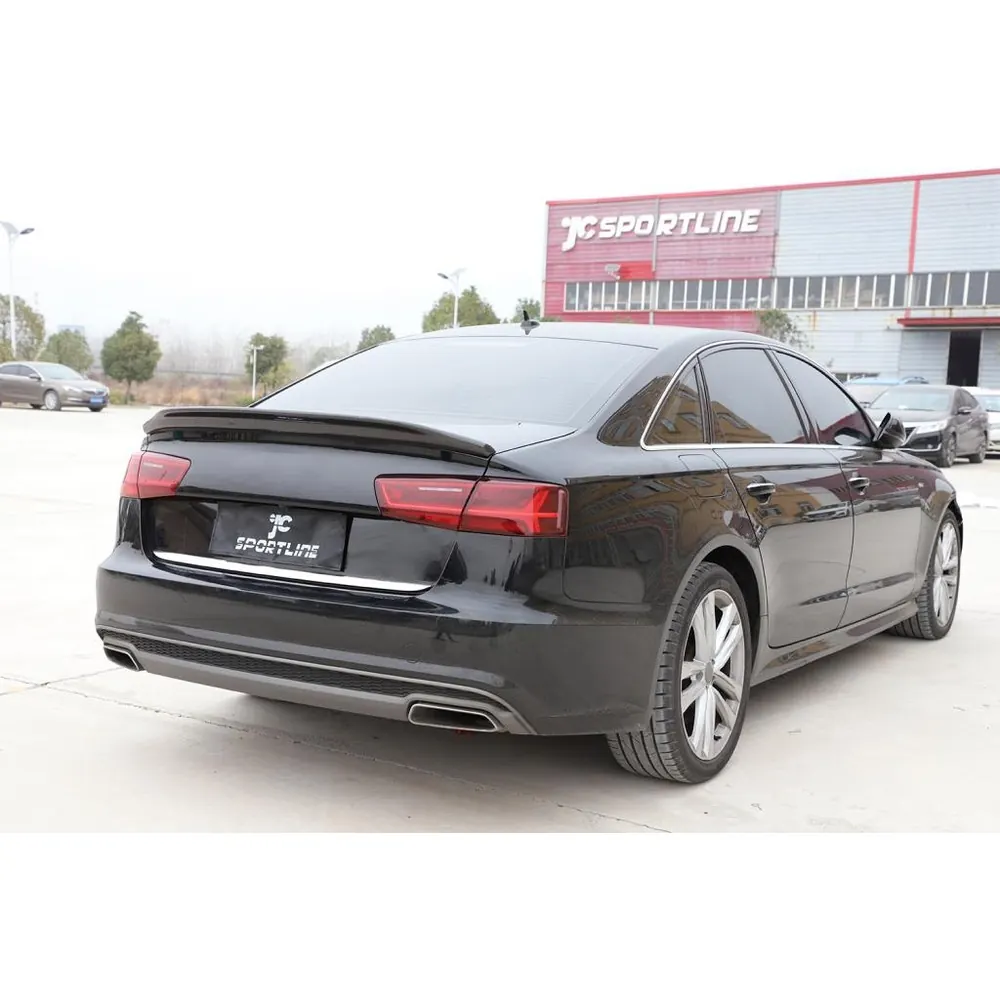 Carbon Fiber Trunk Spoiler for Audi A6 4g C7 Limo 2012 2018 04