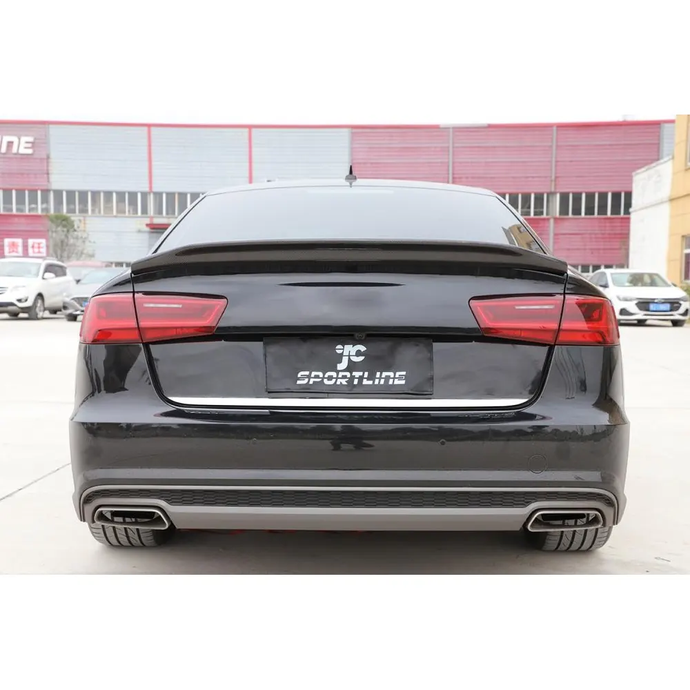 Carbon Fiber Trunk Spoiler for Audi A6 4g C7 Limo 2012 2018 05