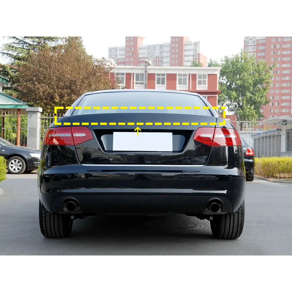 Carbon Fiber Trunk Spoiler for Audi A6 C6 2005 2011 05