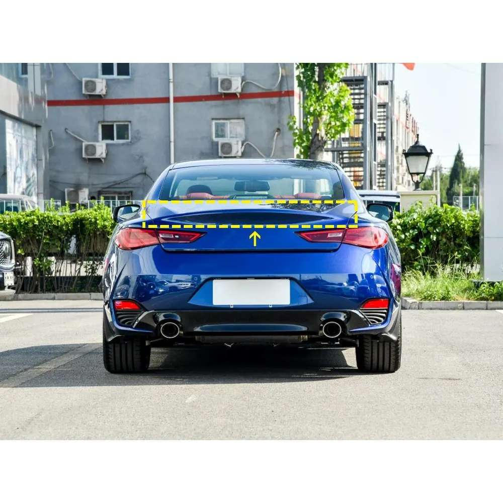 Carbon Fiber Trunk Spoiler for Infiniti Q60 Coupe (2017-2020) 06