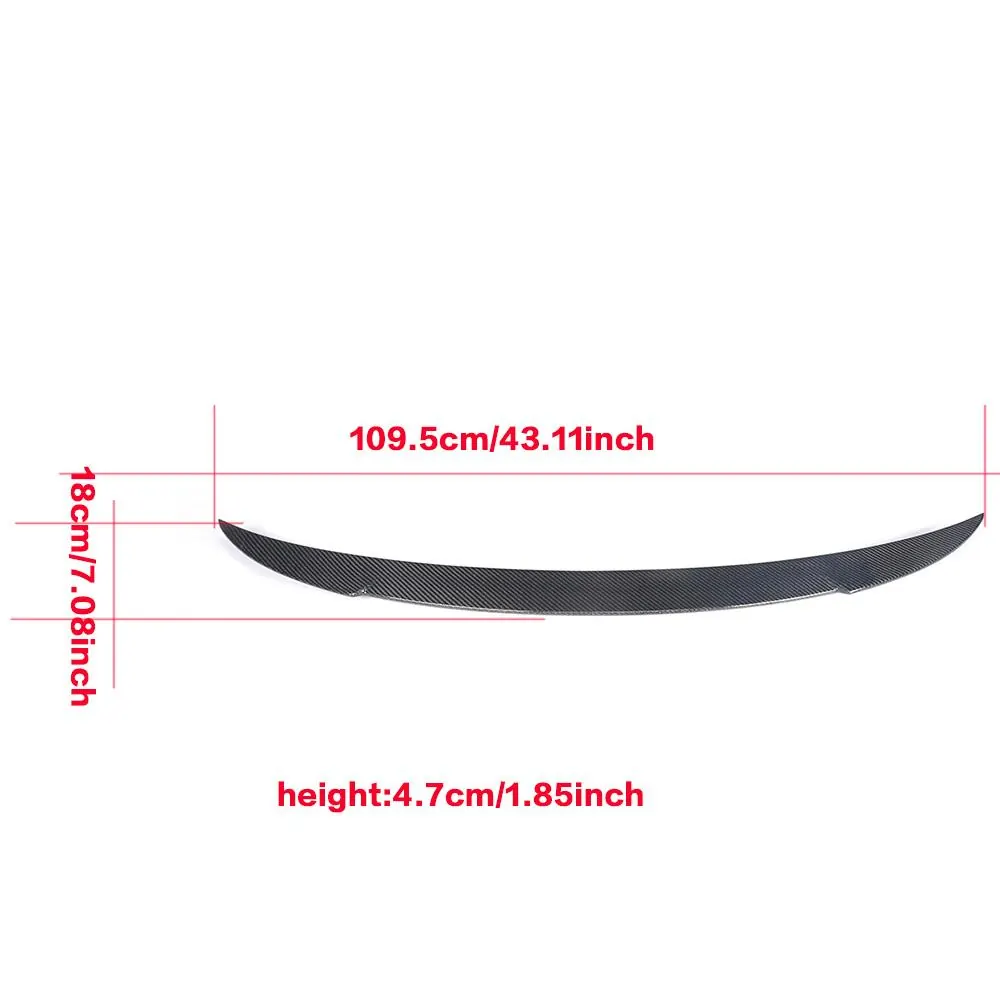 Carbon Fiber Trunk Spoiler for Maserati Ghibli S Q4 2014 2017 01
