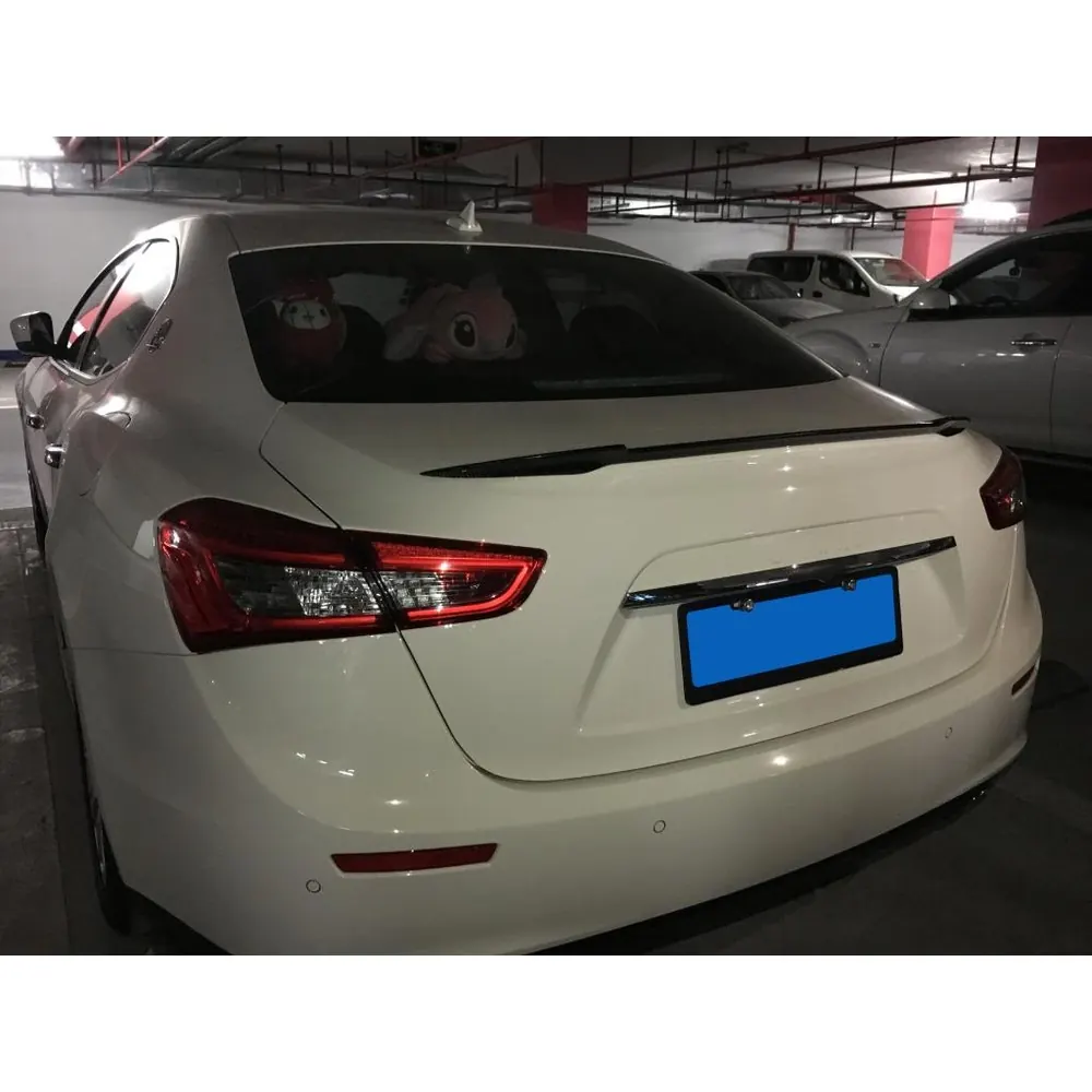 Carbon Fiber Trunk Spoiler for Maserati Ghibli S Q4 2014 2017 04