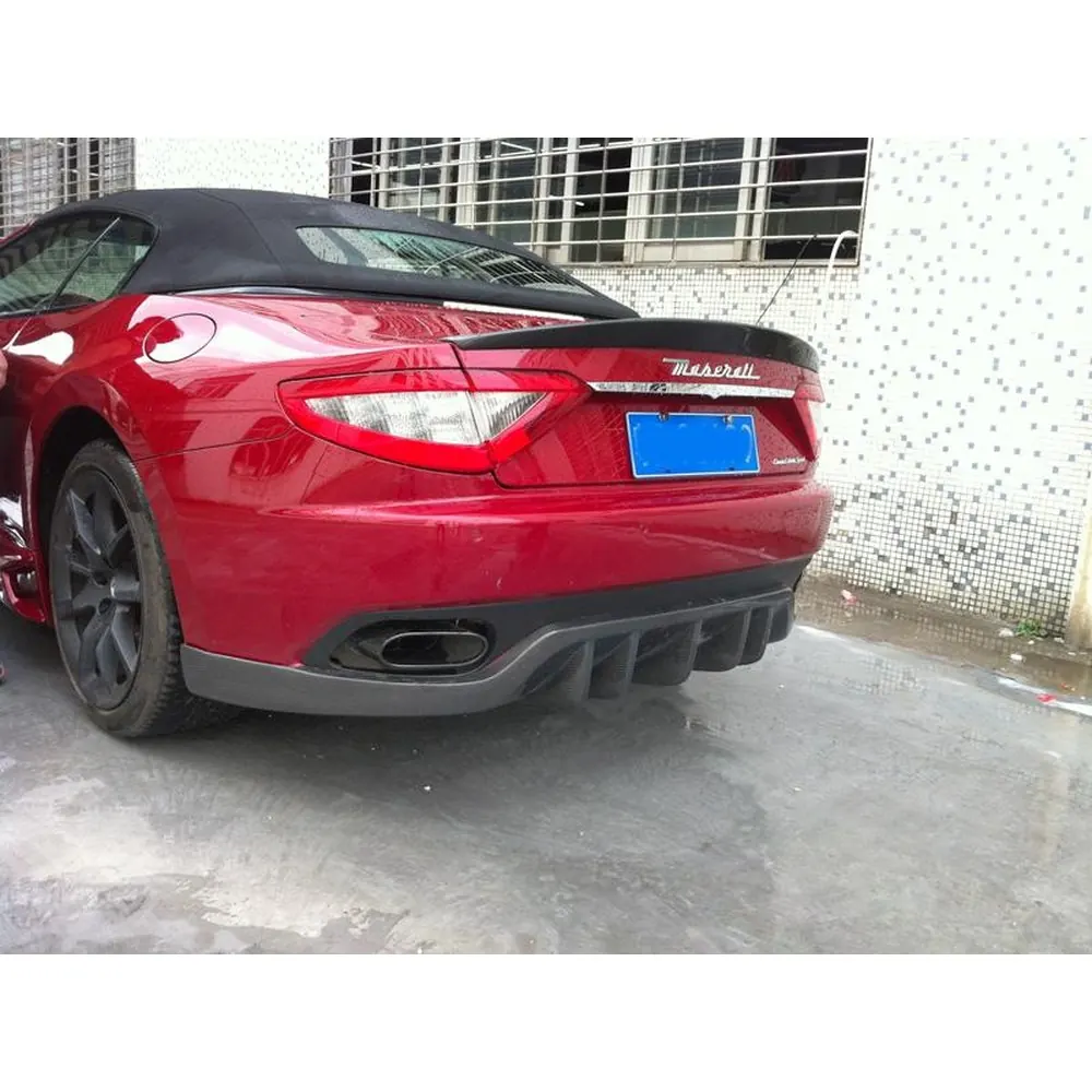 Carbon Fiber Trunk Spoiler for Maserati Granturismo Flat 2012 2014 05