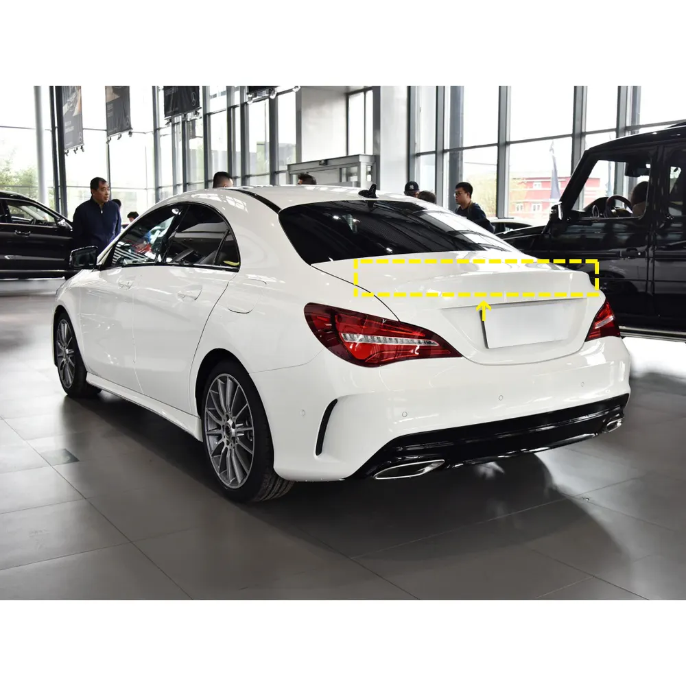 Carbon Fiber Trunk Spoiler for Mercedes-Benz CLA Class C117 2013 2019 05