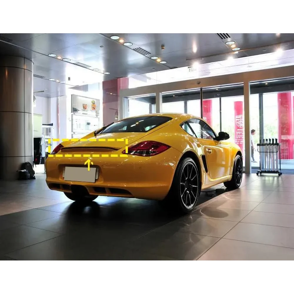 Carbon Fiber Trunk Spoiler for Porsche 718 Cayman 2005 2012 01