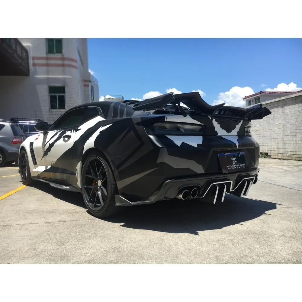 Custom FRP Trunk Spoiler for Chevrolet Camaro (2017) 05
