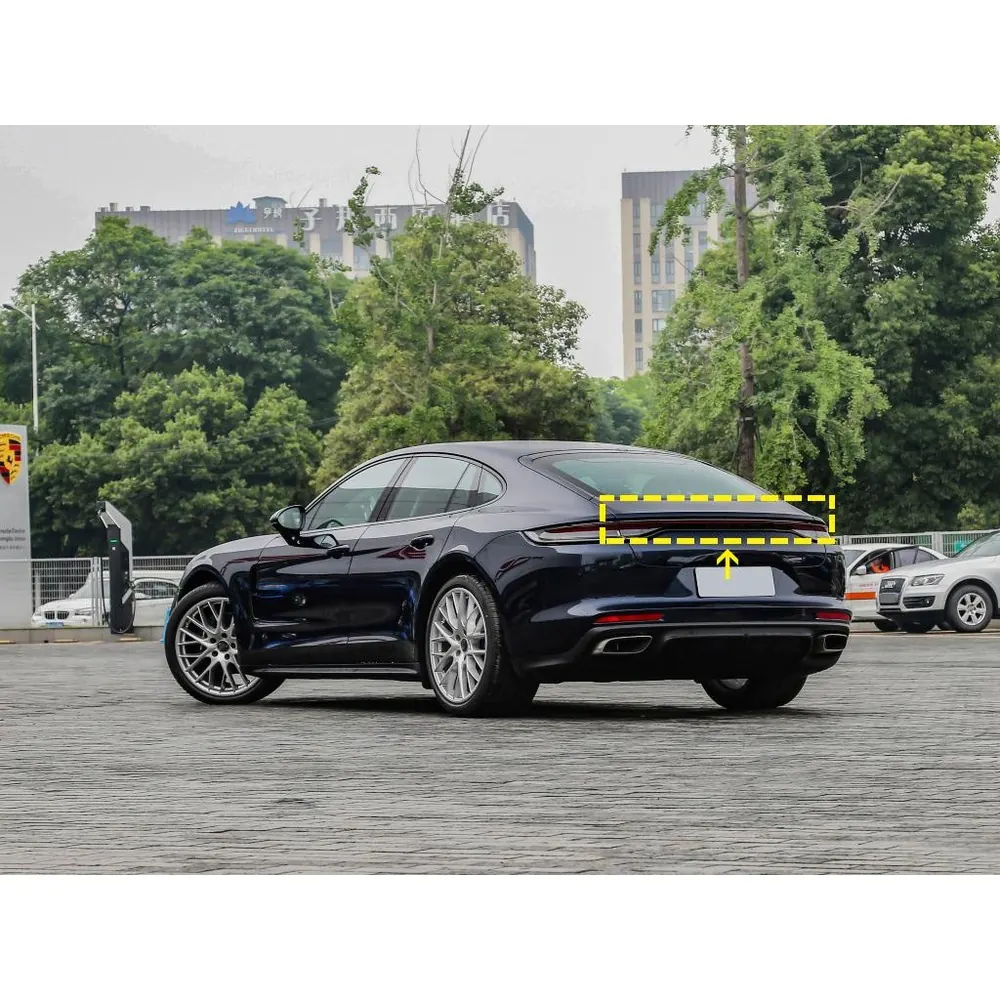 porsche panamera carbon fiber spoiler - view 7