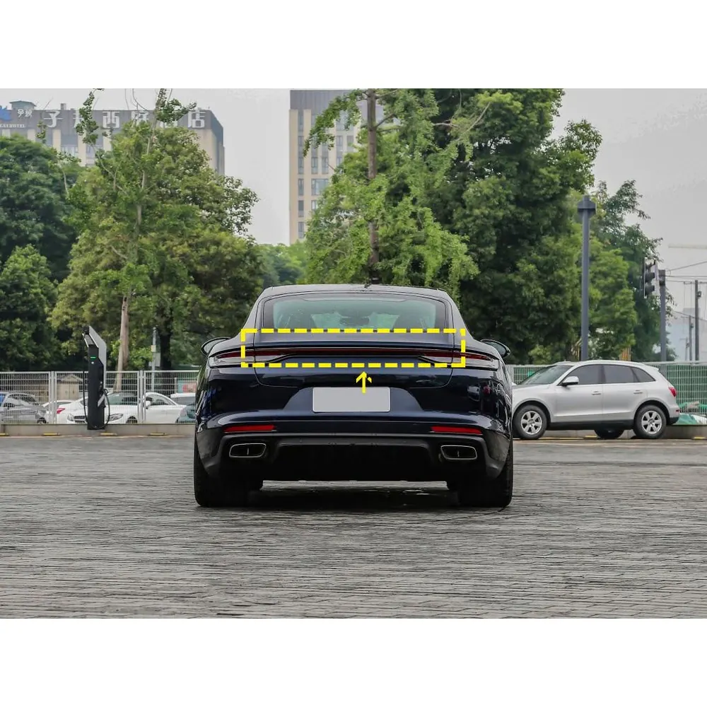 porsche panamera carbon fiber spoiler - view 8