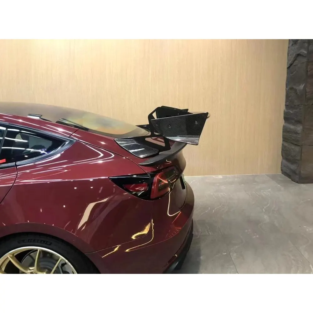 Carbon Fiber Trunk Spoiler for Tesla Model 3 2016 2021 04