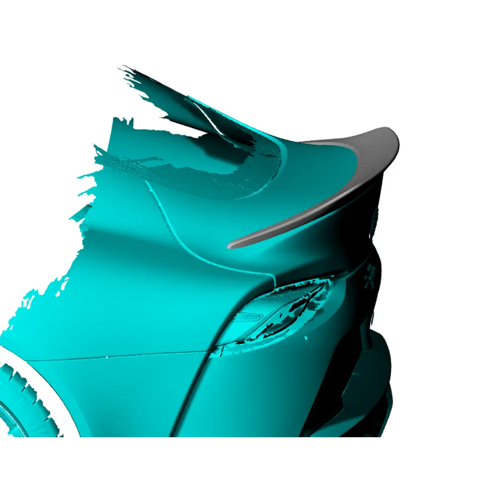 toyota supra carbon fiber spoiler - view 7