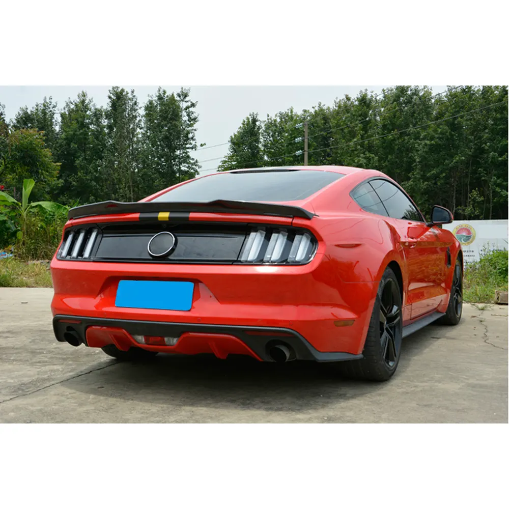 ford mustang gt carbon fiber spoiler - view 4